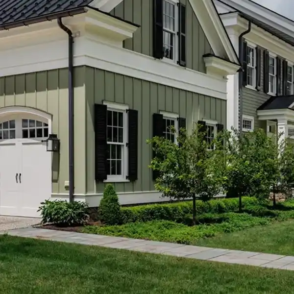 Forest Green, White, and Lime exterior 